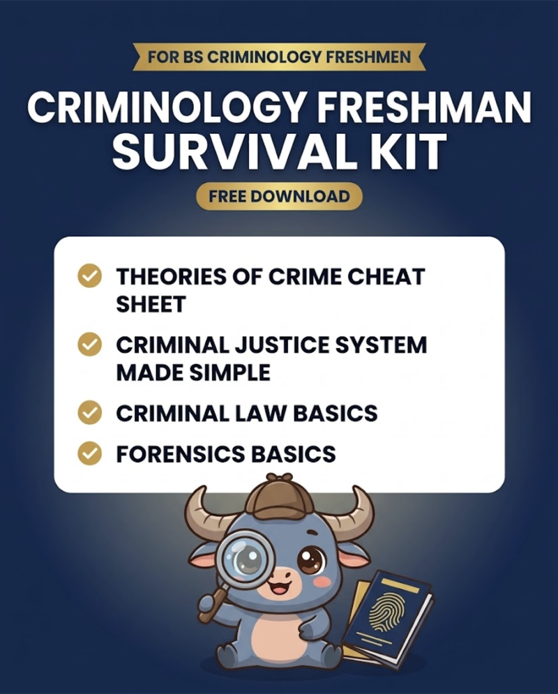 Criminology Freshman Survival Kit cover